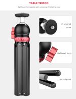 YELANGU T1 YLG1202A Mini-Desktop-Stativhalterung aus Metall mit 360-Grad-Kugelkopf für DSLR- und Digitalkameras – Bild 14