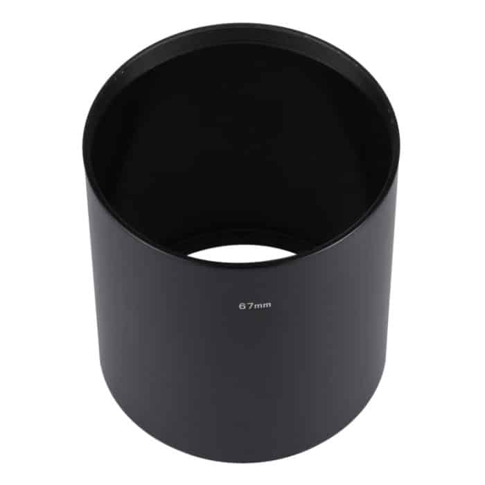 67 mm gerader Rohr Vollmetall-Gegenlichtblende für mittelgroße Teleobjektive – Bild 4