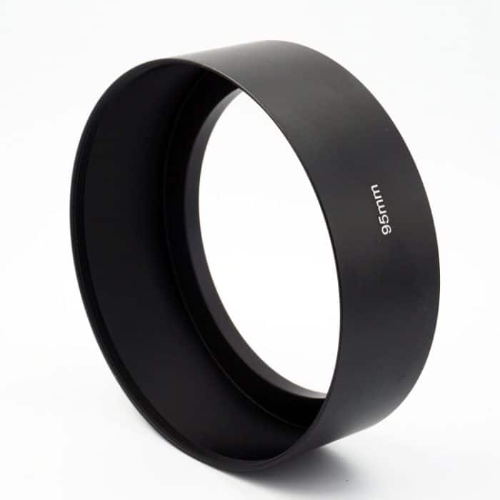 95 mm Gewindetyp Gerade Röhre Vollmetall-Gegenlichtblende für mittlere Teleobjektive – Bild 2