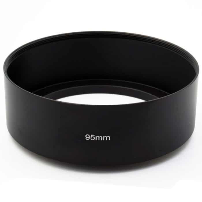 95 mm Gewindetyp Gerade Röhre Vollmetall-Gegenlichtblende für mittlere Teleobjektive – Bild 3