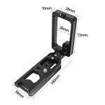 1/4 Zoll Vertical Shoot Quick Release L-Plattenhalterung für Nikon Z6 / Z7 – Bild 5