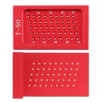 T50 L-förmige Holzbearbeitung Aluminiumlegierungslöcher Lineal Markierungsbefestigungswerkzeug – Bild 4