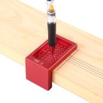 T50 L-förmige Holzbearbeitung Aluminiumlegierungslöcher Lineal Markierungsbefestigungswerkzeug – Bild 5
