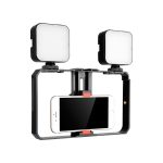 YELANGU PC201 YLG1801A Vlogging Live-Übertragung LED Selfie Light Smartphone Video Rig Griff Stabilisator Kunststoffhalterung Kits