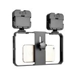 YELANGU PC201 YLG1801A Vlogging Live-Übertragung LED Selfie Light Smartphone Video Rig Griff Stabilisator Kunststoffhalterung Kits – Bild 5