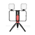 YELANGU PC203 YLG1801C Vlogging Live-Übertragung LED Selfie Light Smartphone Video Rig Griff Stabilisator Kunststoffhalterung Stativ-Kits – Bild 2