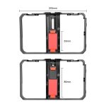 YELANGU PC204 YLG1801D Vlogging Live-Übertragung LED Selfie Light Smartphone Video Rig Griff Stabilisator Halterung Kits mit Mikrofon und Stativ – Bild 6