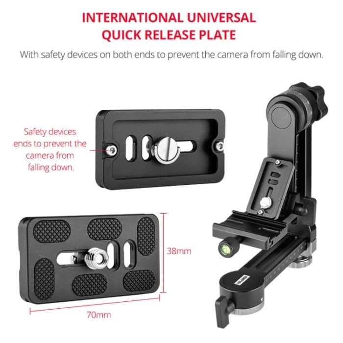 YELANGU A171 YLG0401E-C 360-Grad-Drehung horizontaler freitragender kardanischer Stativkopf für Heim-DV- und Spiegelreflexkameras, YELANGU A171 – Bild 6