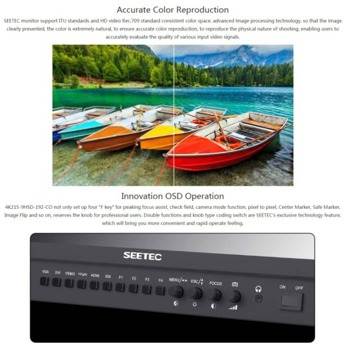 SEETEC 4K215-9HSD-CO 1920 x 1080 21,5 Zoll SDI / HDMI-Full-HD-Director-Box-Kamera-Feldmonitor – Bild 9