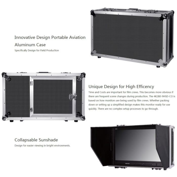 SEETEC 4K280-9HSD-CO 3840x2160 28-Zoll-HDMI-4K-HD-Director-Box-Kamera-Feldmonitor, unterstützt Split mit vier Bildschirmen – Bild 12