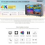 SEETEC 4K280-9HSD-CO 3840x2160 28-Zoll-HDMI-4K-HD-Director-Box-Kamera-Feldmonitor, unterstützt Split mit vier Bildschirmen – Bild 7
