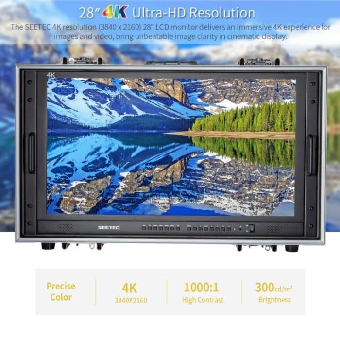 SEETEC 4K280-9HSD-CO 3840x2160 28-Zoll-HDMI-4K-HD-Director-Box-Kamera-Feldmonitor, unterstützt Split mit vier Bildschirmen – Bild 8