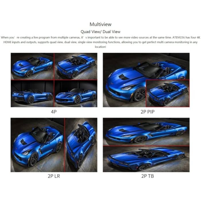 SEETEC ATEM156 1920x1080 15,6-Zoll-IPS-Bildschirm HDMI 4K HD-Live-Broadcast-Kamera-Feldmonitor, unterstützt Split mit vier Bildschirmen – Bild 11