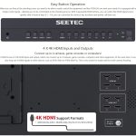 SEETEC ATEM156 1920x1080 15,6-Zoll-IPS-Bildschirm HDMI 4K HD-Live-Broadcast-Kamera-Feldmonitor, unterstützt Split mit vier Bildschirmen – Bild 9
