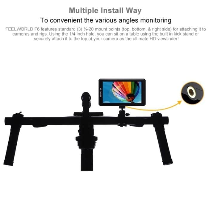 FEELWORLD F6 1920x1080 5,5-Zoll-IPS-Bildschirm HDMI 4K-Kamera-Feldmonitor – Bild 15
