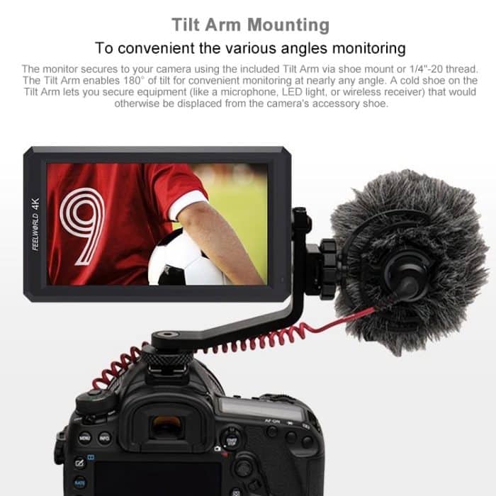 FEELWORLD F6 1920x1080 5,5-Zoll-IPS-Bildschirm HDMI 4K-Kamera-Feldmonitor – Bild 16