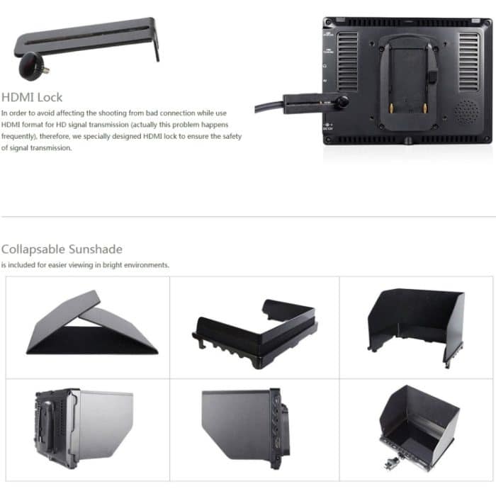 FEELWORLD FW759 1280x800 7-Zoll-IPS-Bildschirm Ultradünner HD-Kamera-Feldmonitor – Bild 8