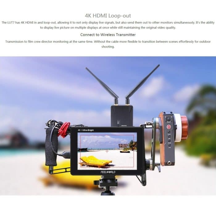 FEELWORLD LUT7 1920x1200 2200 Nits 7-Zoll-IPS-Bildschirm HDMI 4K-Touchscreen-Kamera Feldmonitor – Bild 15