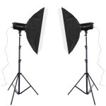 TRIOPO Oubao TTR400W 60x90cm Studio Softbox + Stativhalterung + 2x E27 150W Glühbirne Fotografie Beleuchtung Schlepptau Set – Bild 2