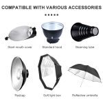 TRIOPO Oubao TTR400W 60x90cm Studio Softbox + Stativhalterung + 2x E27 150W Glühbirne Fotografie Beleuchtung Schlepptau Set – Bild 5