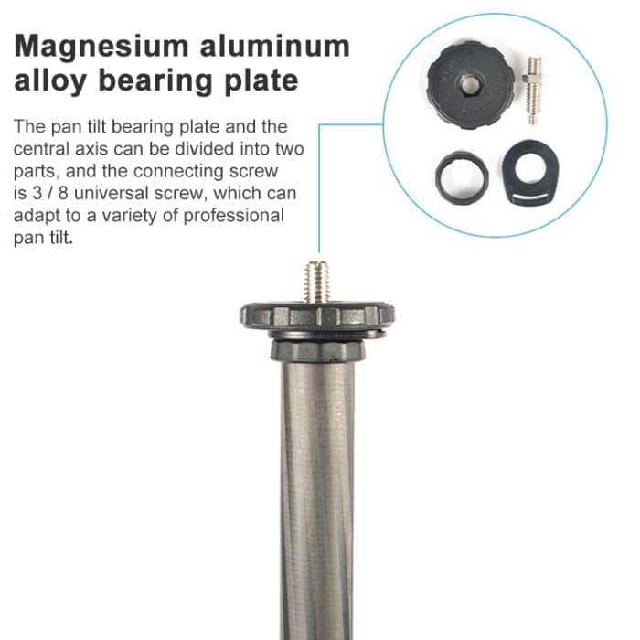 TRIOPO 853 Verstellbares tragbares Kohlefaser-Stativ mit D2-A-Kugelkopf für Spiegelreflexkamera – Bild 11