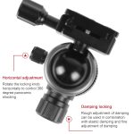 TRIOPO 888 Verstellbares tragbares Kohlefaser-Stativ mit Q-2-Kugelkopf für Spiegelreflexkamera, Rohrdurchmesser: 28 cm – Bild 5