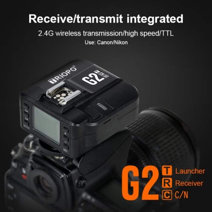 Blitzauslöser, TRIOPO G2 Wireless Flash Trigger 2.4G Empfangen / Senden von TTL-Hochgeschwindigkeitsauslösern für Nikon-Kameras – Bild 8