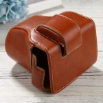 PU-Leder-Kamera-Ganzkörpertasche mit Riemen für FUJIFILM X-T200 (15–45 mm Objektiv), For FUJI  X-T200 – Bild 3