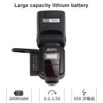 Blitzt, Triopo TR-666 2000mAh 2.4G Wireless Dual TTL-Modus Flash Speedlite für Canon / Nikon DSLR-Kameras – Bild 4