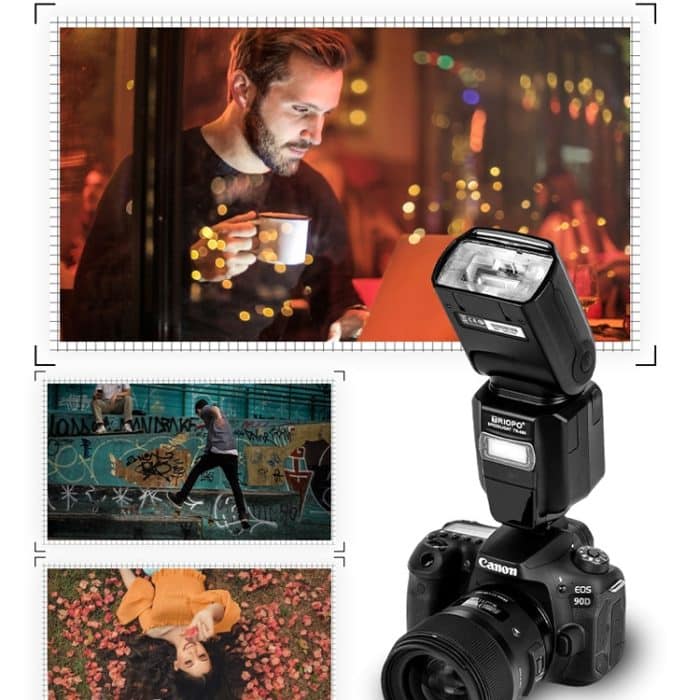 Blitzt, Triopo TR-666 2000mAh 2.4G Wireless Dual TTL-Modus Flash Speedlite für Canon / Nikon DSLR-Kameras – Bild 10