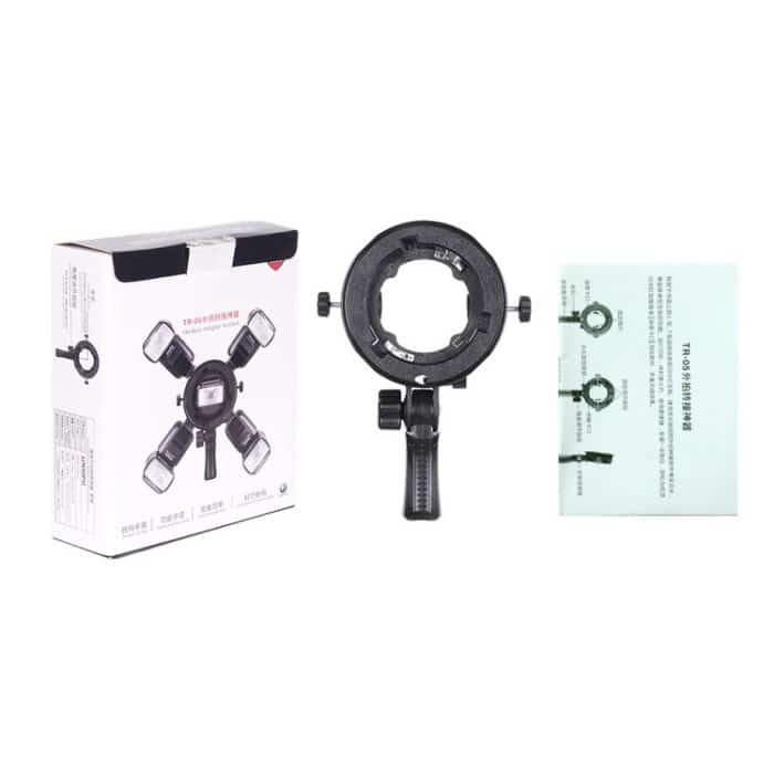 TRIOPO TR-05 Blitzhalter Multifunktionskamera Universal S-Typ Halter Zubehör Übertragungsschnittstelle – Bild 5