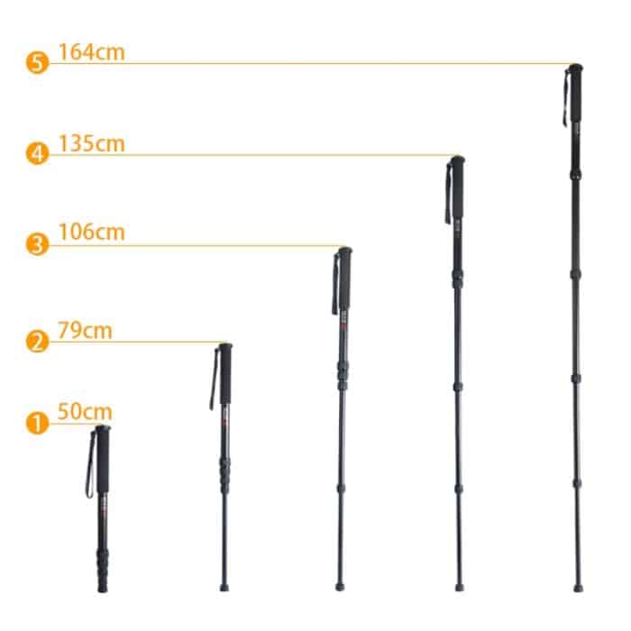 BEXIN P285-A Tragbarer Reise-Außen-DSLR-Kamera-Einbeinstativhalter aus Aluminiumlegierung, P285-A – Bild 4