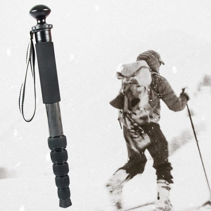 BEXIN P306C Tragbarer Reise-Außen-DSLR-Kamera-Einbeinstativhalter aus Kohlefaser, P306C – Bild 2