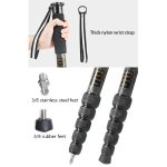 BEXIN P306C Tragbarer Reise-Außen-DSLR-Kamera-Einbeinstativhalter aus Kohlefaser, P306C – Bild 8