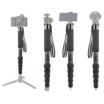 BEXIN P306C Tragbarer Reise-Außen-DSLR-Kamera-Einbeinstativhalter aus Kohlefaser, P306C – Bild 9