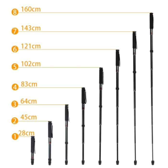 BEXIN P308B Tragbarer Reise-Außen-DSLR-Kamera-Einbeinstativhalter aus Aluminiumlegierung, P308B – Bild 4