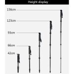 BEXIN MCS285 Tragbarer Reise-Außen-DSLR-Kamera-Einbeinstativhalter aus Kohlefaser, MCS285 – Bild 3