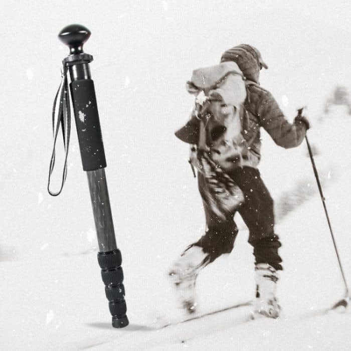 BEXIN P285-C Tragbarer Reise-Außen-DSLR-Kamera-Einbeinstativhalter aus Kohlefaser, P285-C – Bild 2