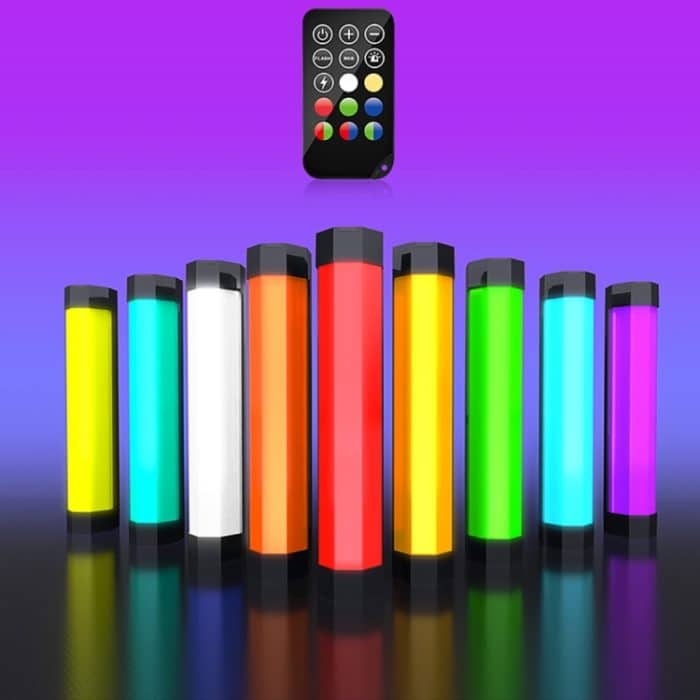 LUXCeO RGB Buntes Foto-LED-Stick-Videolicht, APP-Steuerung, einstellbare Farbtemperatur, wasserdichtes Hand-LED-Fülllicht mit Fernbedienung, P200 RGB – Bild 1
