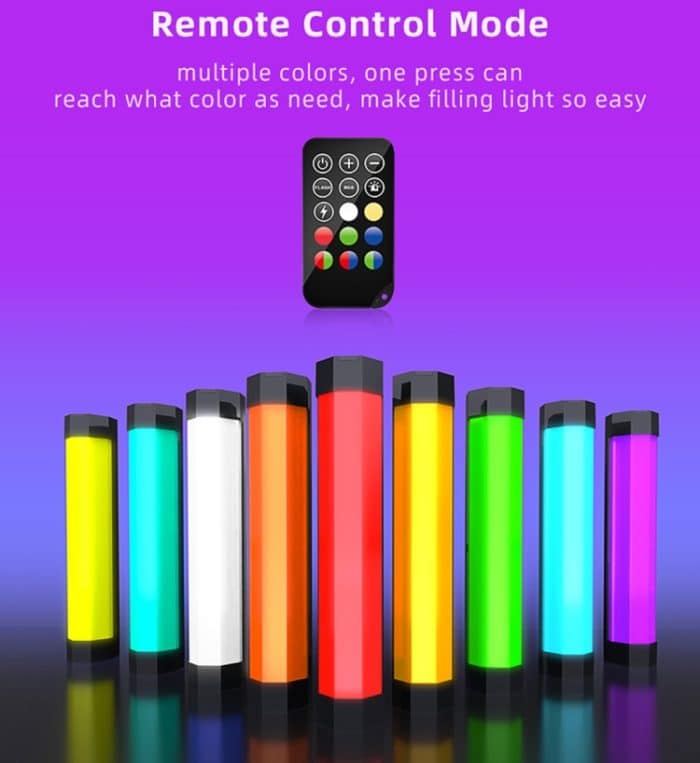LUXCeO RGB Buntes Foto-LED-Stick-Videolicht, APP-Steuerung, einstellbare Farbtemperatur, wasserdichtes Hand-LED-Fülllicht mit Fernbedienung, P200 RGB – Bild 8