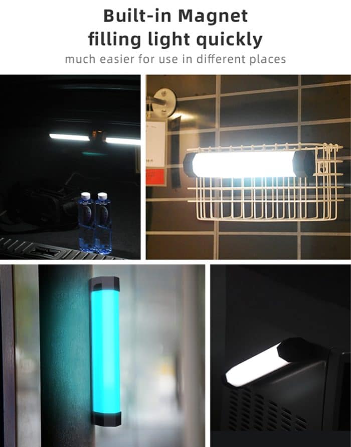 LUXCeO RGB Buntes Foto-LED-Stick-Videolicht, APP-Steuerung, einstellbare Farbtemperatur, wasserdichtes Hand-LED-Fülllicht mit Fernbedienung, P200 RGB – Bild 10