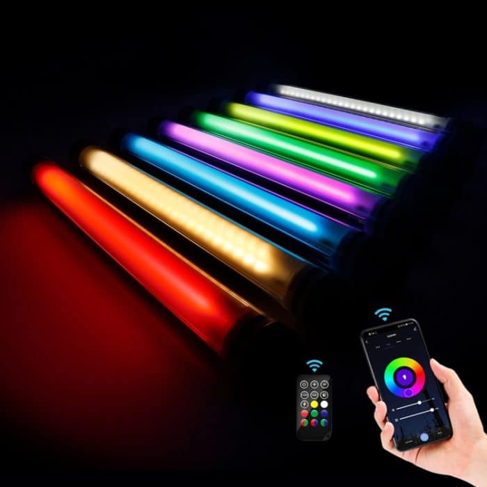 LUXCEO P7RGB Pro Bunte Foto LED-Stick Video-Licht-App-Steuerung Einstellbare Farbtemperatur wasserdichte Handheld-LED-Fülllicht mit Fernbedienung – Bild 4