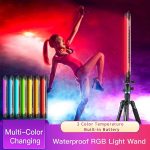 LUXCEO P7RGB Pro Bunte Foto LED-Stick Video-Licht-App-Steuerung Einstellbare Farbtemperatur wasserdichte Handheld-LED-Fülllicht mit Fernbedienung – Bild 6