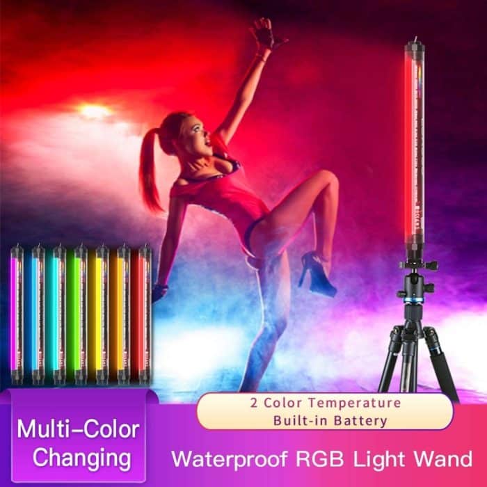 LUXCEO P7RGB Pro Bunte Foto LED-Stick Video-Licht-App-Steuerung Einstellbare Farbtemperatur wasserdichte Handheld-LED-Fülllicht mit Fernbedienung – Bild 6