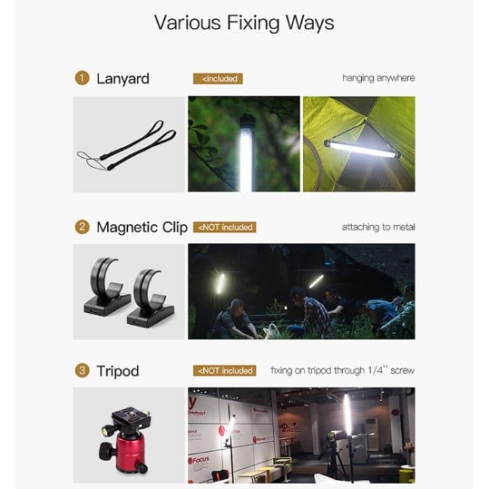 Luxceo P7RGB Bunte Foto-LED-Stick-Video-Licht-App-Steuerung einstellbar Farbtemperatur wasserdichte Hand-LED-Fülllicht mit Fernbedienung – Bild 17