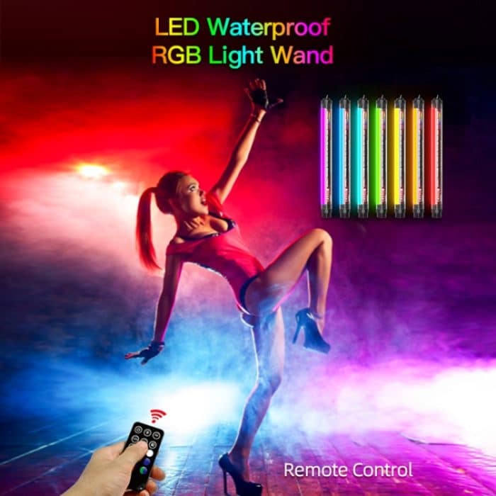 Luxceo P7RGB Bunte Foto-LED-Stick-Video-Licht-App-Steuerung einstellbar Farbtemperatur wasserdichte Hand-LED-Fülllicht mit Fernbedienung – Bild 3