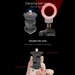 LUXCeO PA1 Kamera Universal-Blitzschuhhalter, dämpfende Kugelkopfhalterung, PA1 – Bild 6