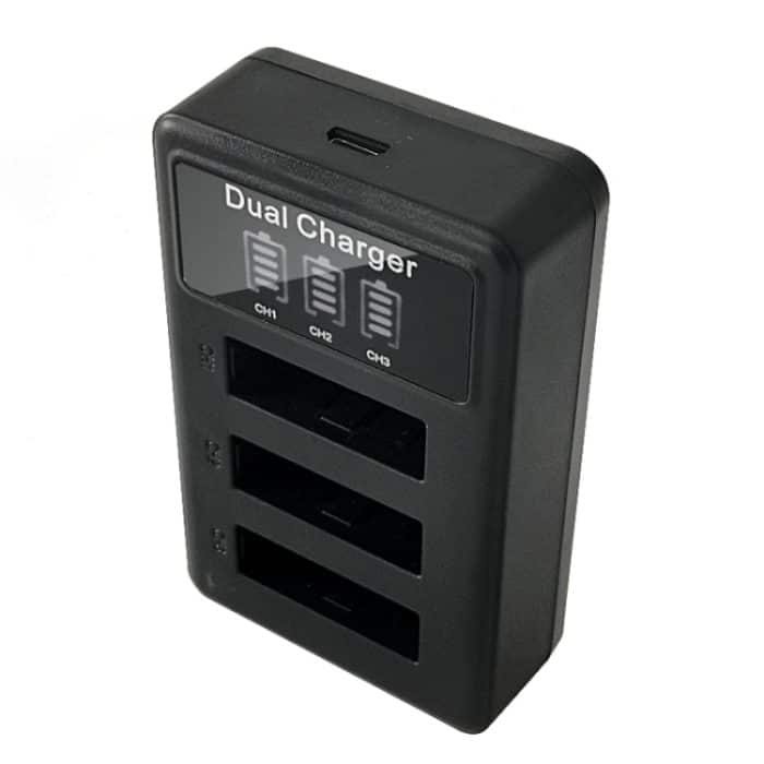 Für Sony NP-BX1 LCD-Display, USB-Dreifach-Ladegerät mit USB-Kabel, For Sony NP-BX1 (3 Channel) – Bild 3