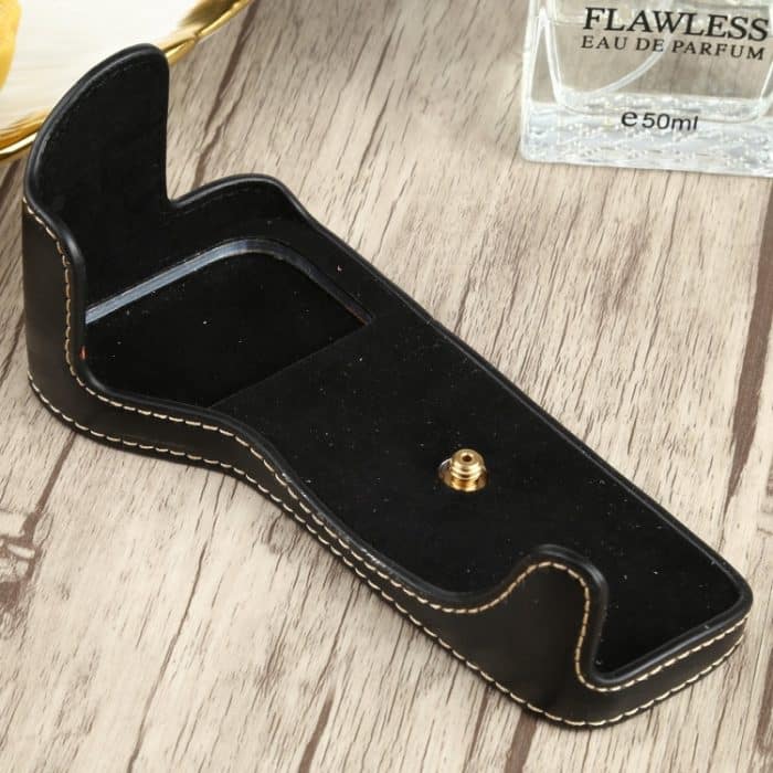 1/4 Zoll Gewinde PU-Leder Kamera Halbgehäuse Basis für Canon EOS 77D / 800D, For Canon  EOS 77D, For Canon EOS 77D – Bild 2