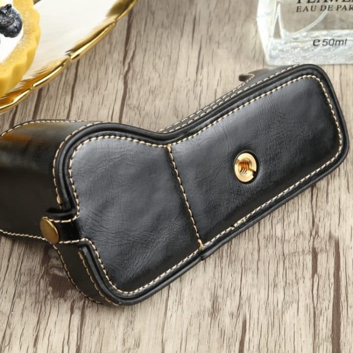 1/4 Zoll Gewinde PU-Leder Kamera Halbgehäuse Basis für Canon EOS 77D / 800D, For Canon  EOS 77D, For Canon EOS 77D – Bild 5